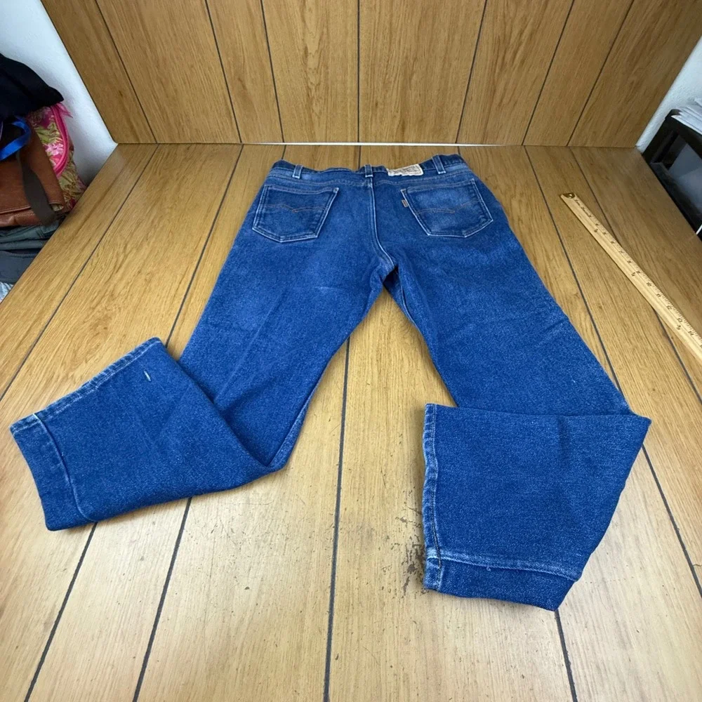 VTG Levi Strauss Action Jeans Men Made in USA Denim Western Style W36 L29‎